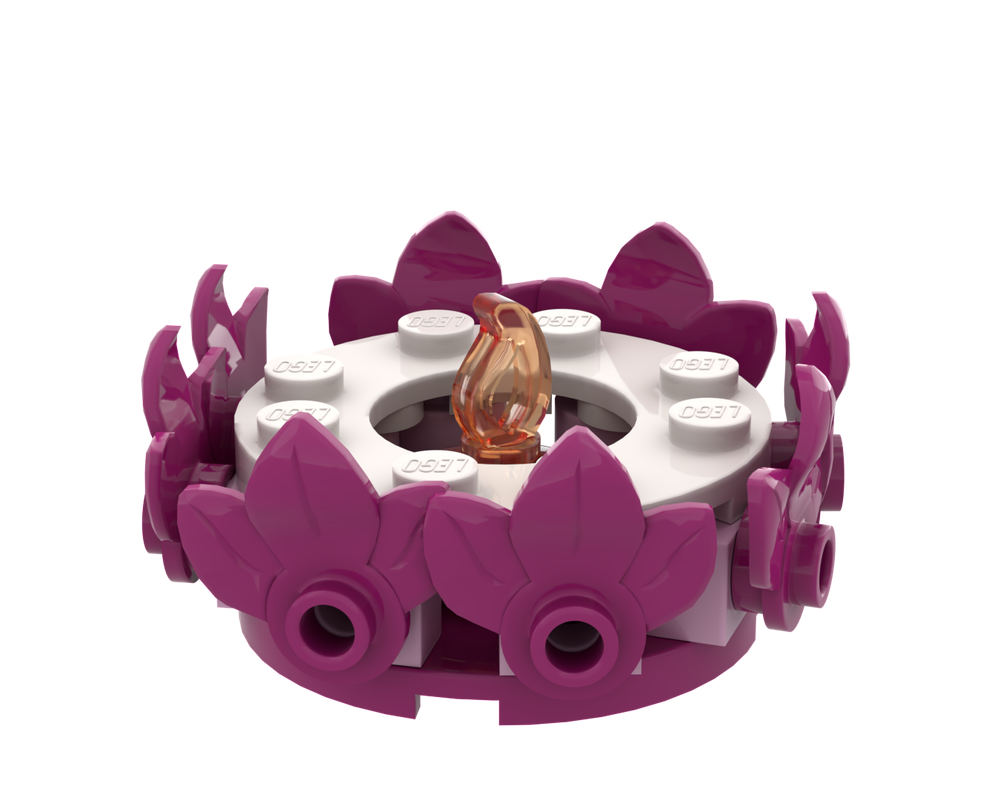 LEGO Set 6644896-1 Magenta Flower Candle (2026 Promotional ...