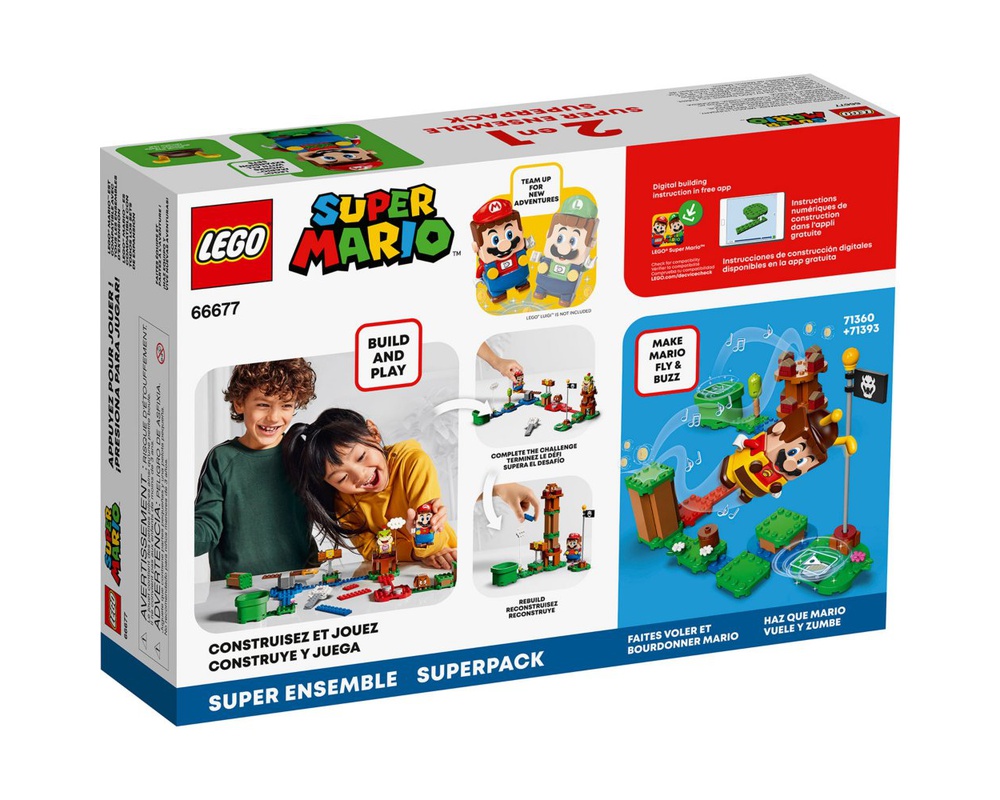 LEGO Set 66677-1 2 in 1 Super Pack (2021 Super Mario) | Rebrickable ...