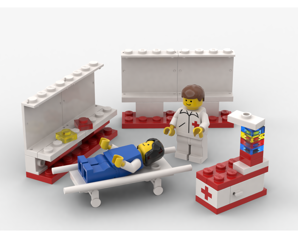 LEGO Set 66881c1 Hospital room (1985 Town > Classic Town