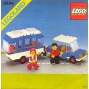 LEGO Set fig-004400 Man - Red Torso, Black Legs