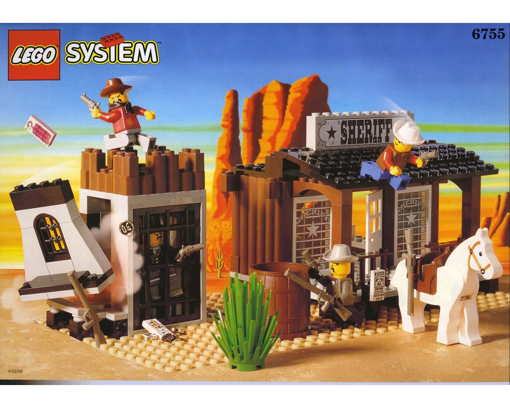 LEGO Set 6755-1 Sheriff's Lock-Up (1996 Western) Rebrickable - with LEGO