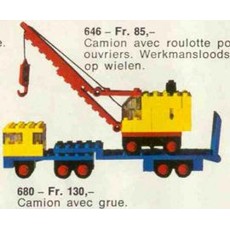 Low-Loader and Crane (set 680-1)