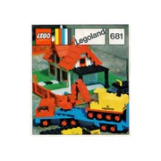 Low-Loader with 4 Wheel Excavator