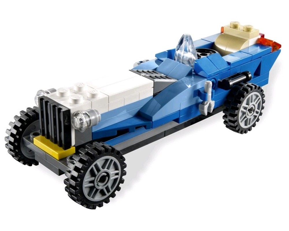 LEGO Set 69131b2 Vintage Racing Car (2012 Creator > Creator 3in1) Rebrickable Build with