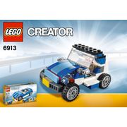 Lego Creator 3 in 1 SPORTS CAR Set 6913 BLUE ROADSTER Jeep Vintage Racecar  NEW!