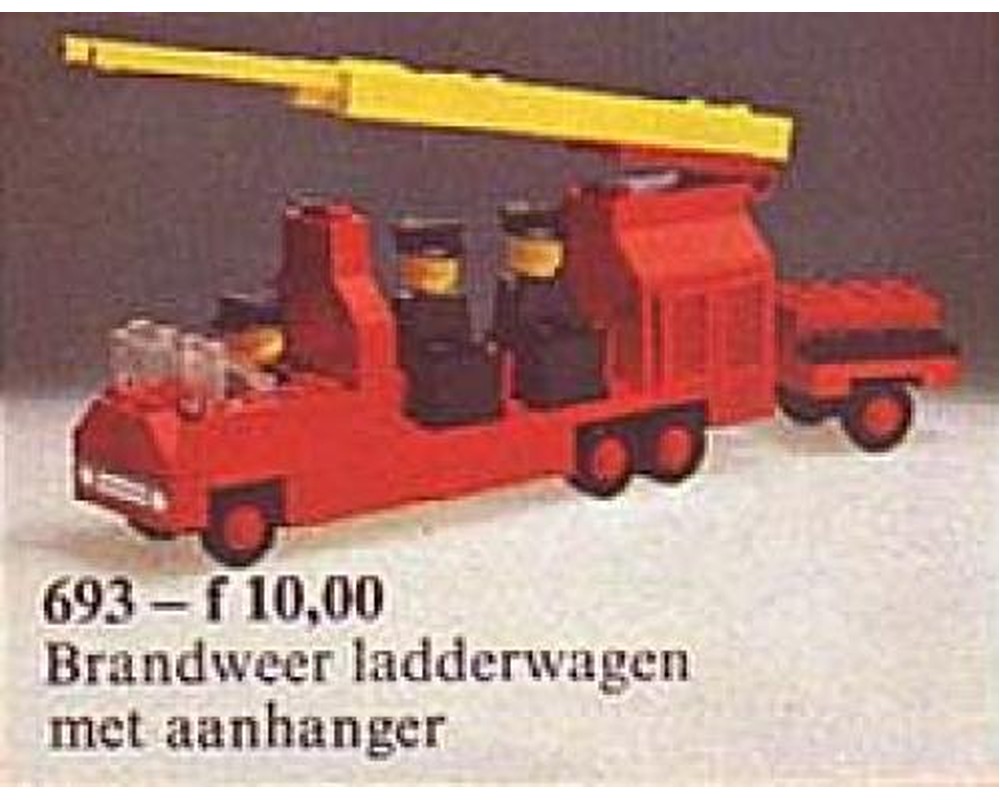LEGO Set 693-1 Fire Engine with Firemen (1975 Legoland > Fire ...