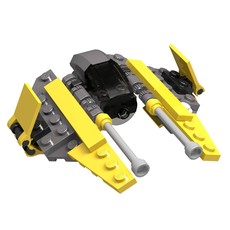 Jedi Starfighter - Mini - Korean Duracell promo package with 8 AA batteries (set 6966-2)