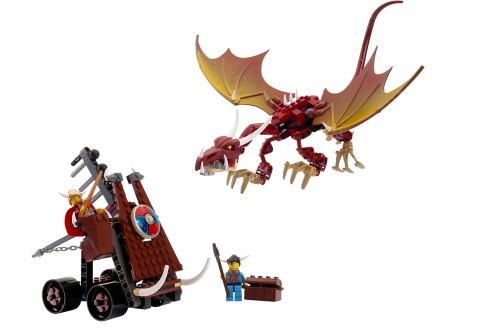 Viking Catapult versus the Nidhogg Dragon