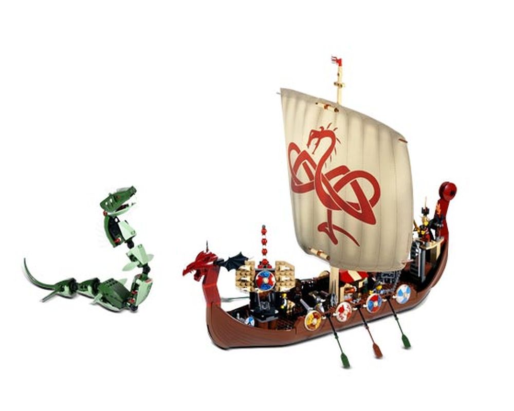 Samler blade Kriminel kærlighed LEGO Set 7018-1 Viking Ship challenges the Midgard Serpent (2005 Vikings) |  Rebrickable - Build with LEGO