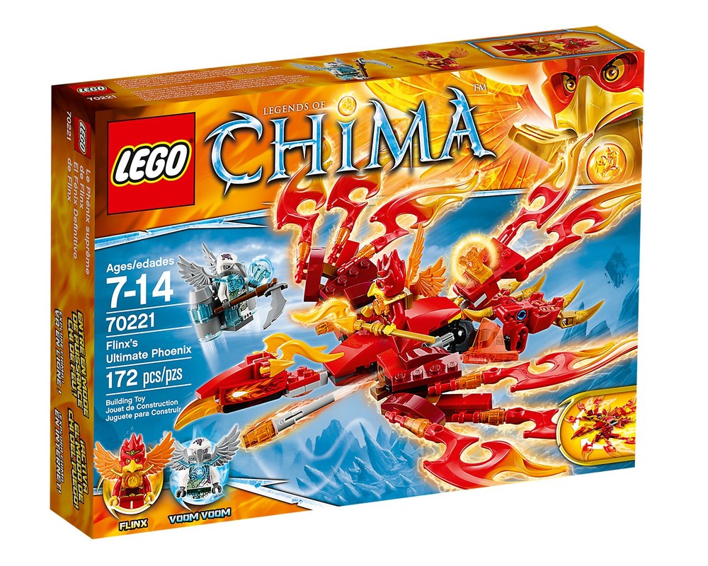 世界の名峰セット LEGO Set 70221-1 Flinx's Ultimate Phoenix (2015 Legends of Chima