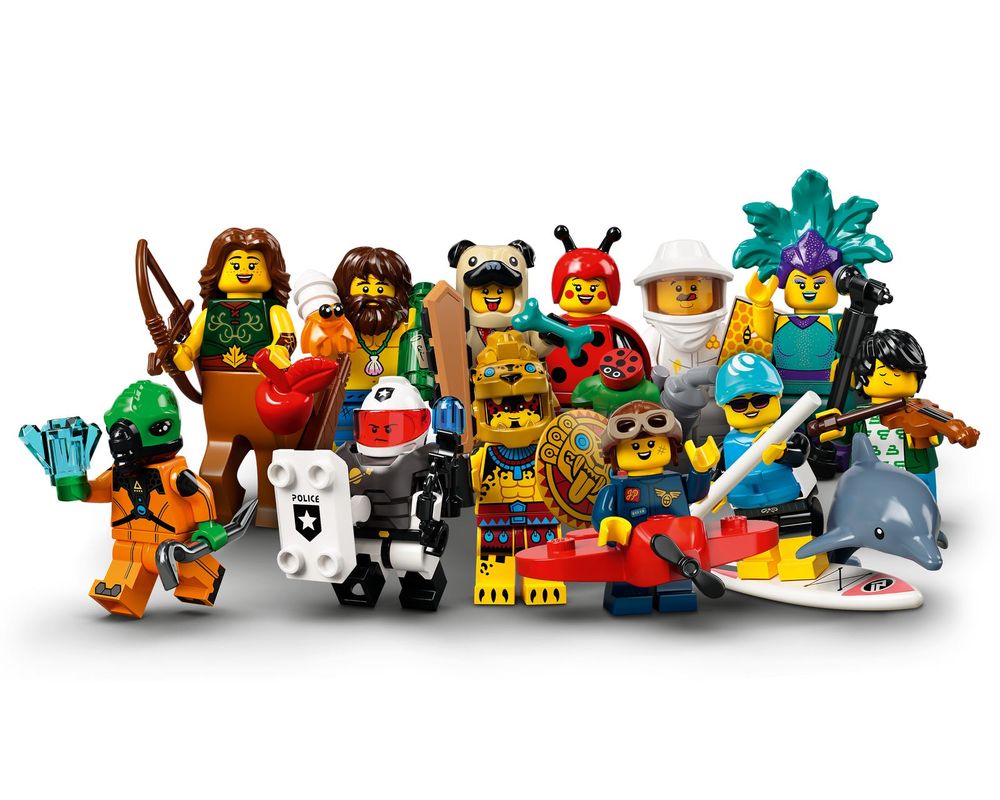 Lego® Minifiguren Sammel Serie 21 Cabaret Singer mit BPZ und Platte  Neu