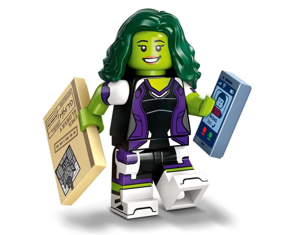 Lego Set She Hulk Collectible Minifigures Marvel Series Rebrickable Build