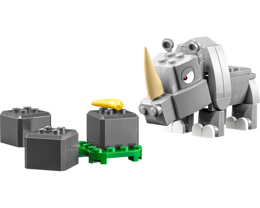 LEGO Set 71420-1 Rambi the Rhino Expansion Set (2023 Super Mario ...