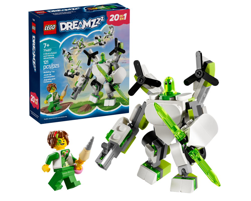 LEGO Set 71487-1 Z-Blob's Robot and Vehicle Adventures (2025