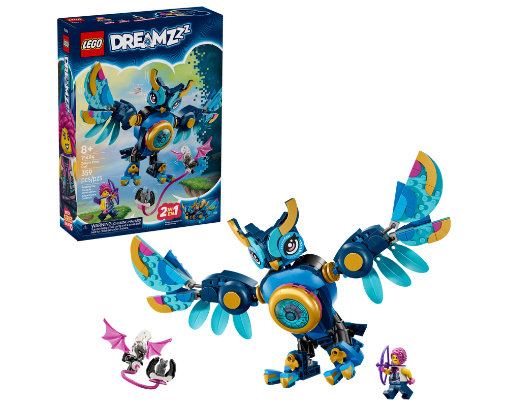 トゥーン新規セット LEGO Set 71494-1 Zoey's Time Owl (2025 Dreamzzz) | Rebrickable