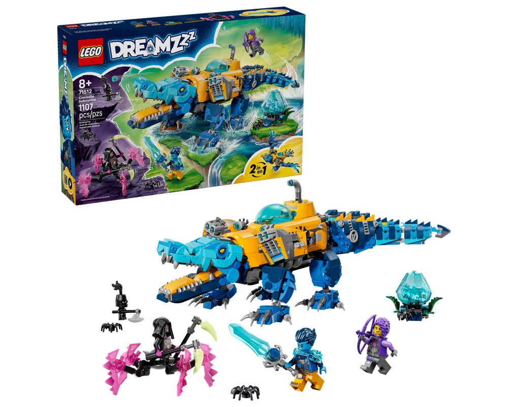 LEGO Set 71512-1 Crocodile Submarine (2026 Dreamzzz) | Rebrickable