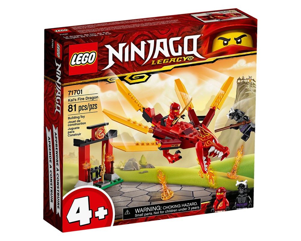 LEGO Set 71701-1 Kai's Fire Dragon (2020 Ninjago) | Rebrickable - Build ...