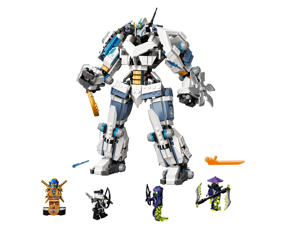 LEGO Set 71738-1 Zane's Titan Mech Battle (2021 Ninjago