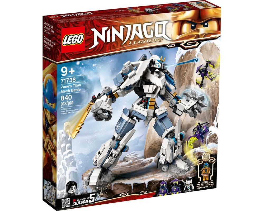 LEGO Set 71738-1 Zane's Titan Mech Battle (2021 Ninjago