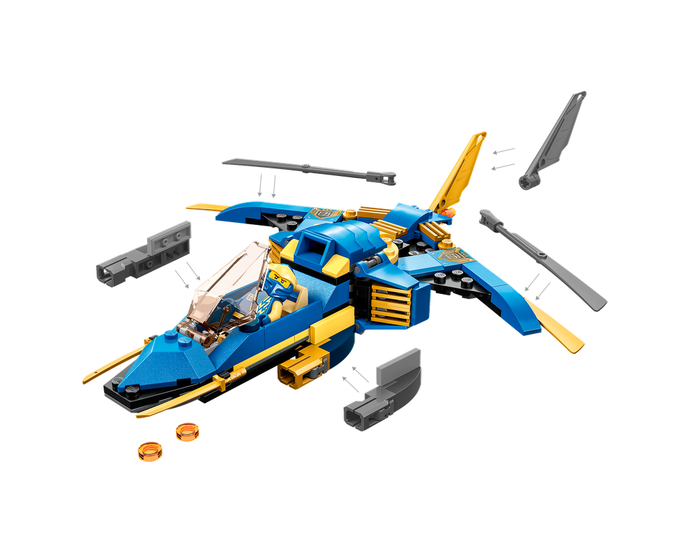 LEGO Set 71784-1 Jay's Lightning Jet EVO (2023 Ninjago