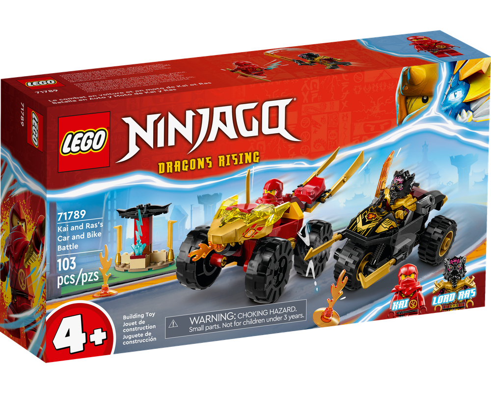 LEGO Set 71789-1 Kai and Ras's Car and Bike Battle (2023