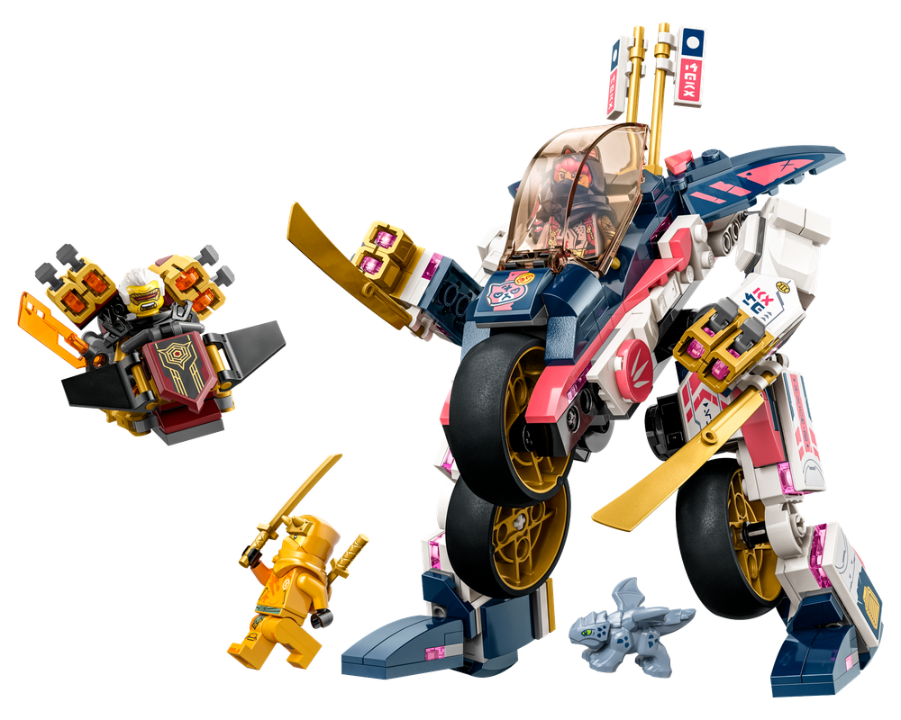 LEGO Set 71792-1 Sora's Transforming Mech Bike Racer (2023 Ninjago 