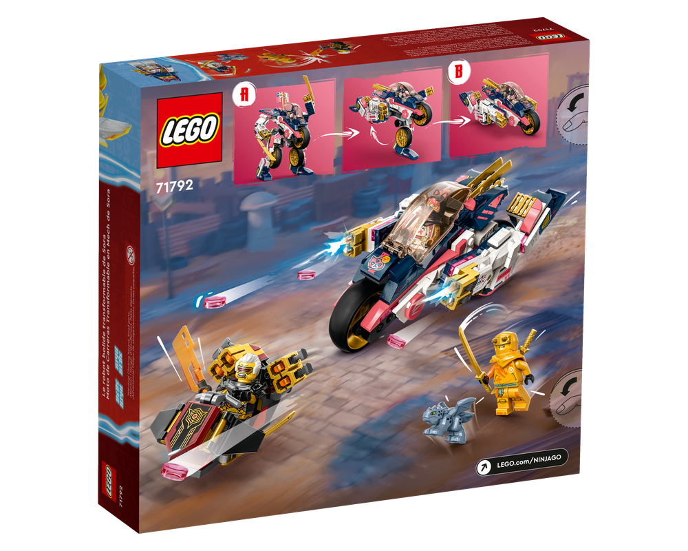 LEGO Set 71792-1 Sora's Transforming Mech Bike Racer (2023 Ninjago 