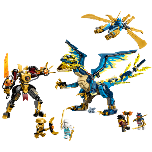 Elemental Dragon vs. The Empress Mech