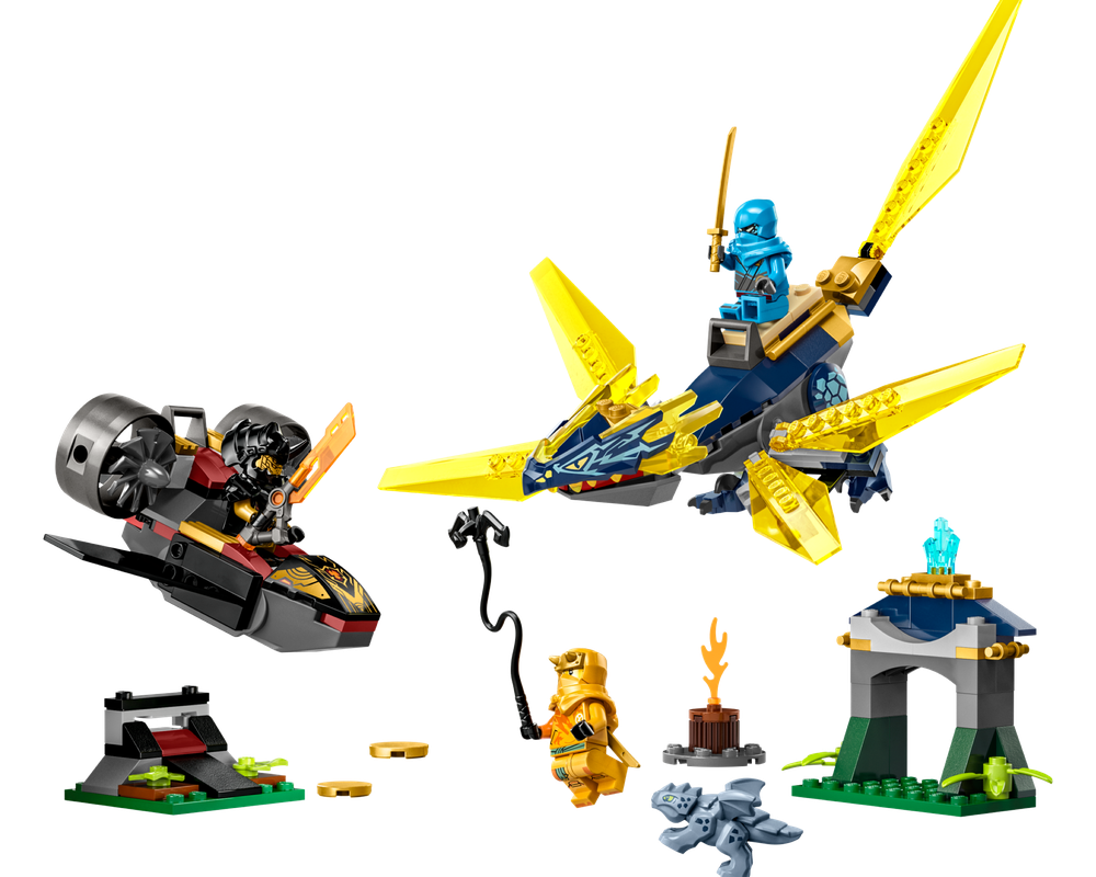 LEGO Set 71798-1 Nya and Arin's Baby Dragon Battle (2023 Ninjago 