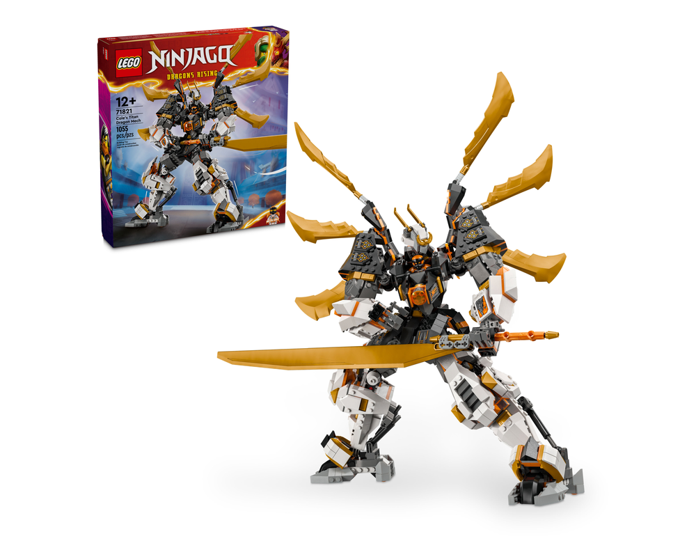 LEGO Set 71821-1 Cole’s Titan Dragon Mech (2024 Ninjago) | Rebrickable ...