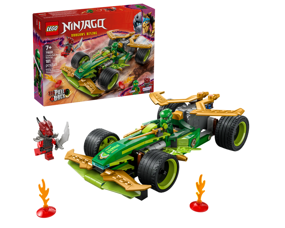 LEGO Set 718281 Lloyd's PullBack Race Car (2025 Ninjago