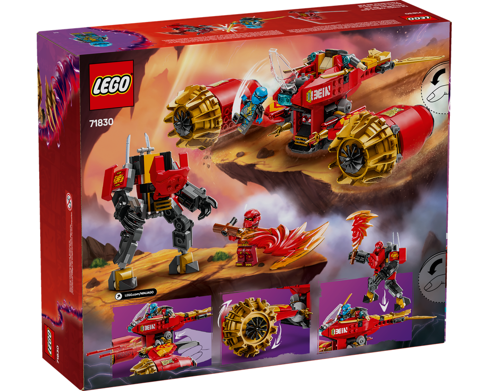 LEGO Set 71830-1 Kai's Mech Storm Rider (2025 Ninjago) | Rebrickable ...
