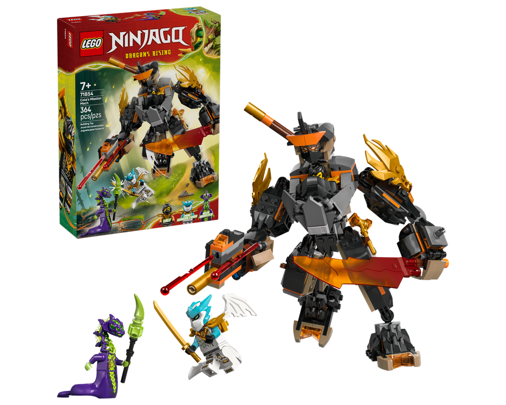 LEGO Set 71854-1 Cole's Mission Mech & Dragon Zane (2026 Ninjago