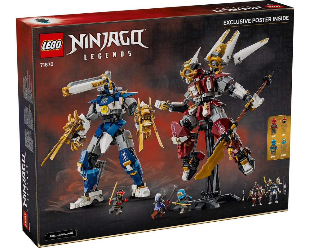 LEGO Set 71870-1 The Twin Titan Mechs (2026 Ninjago) | Rebrickable