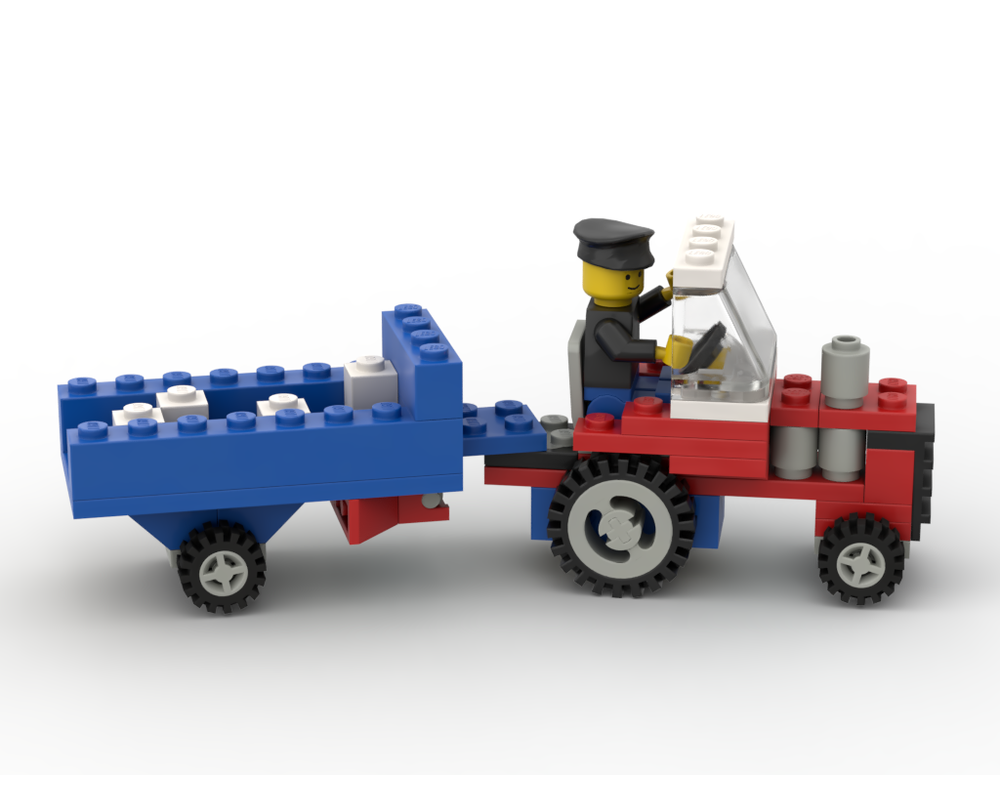 LEGO Set 720-1-c13-s1 Tractor with Trailer (1985 Universal Building Set ...