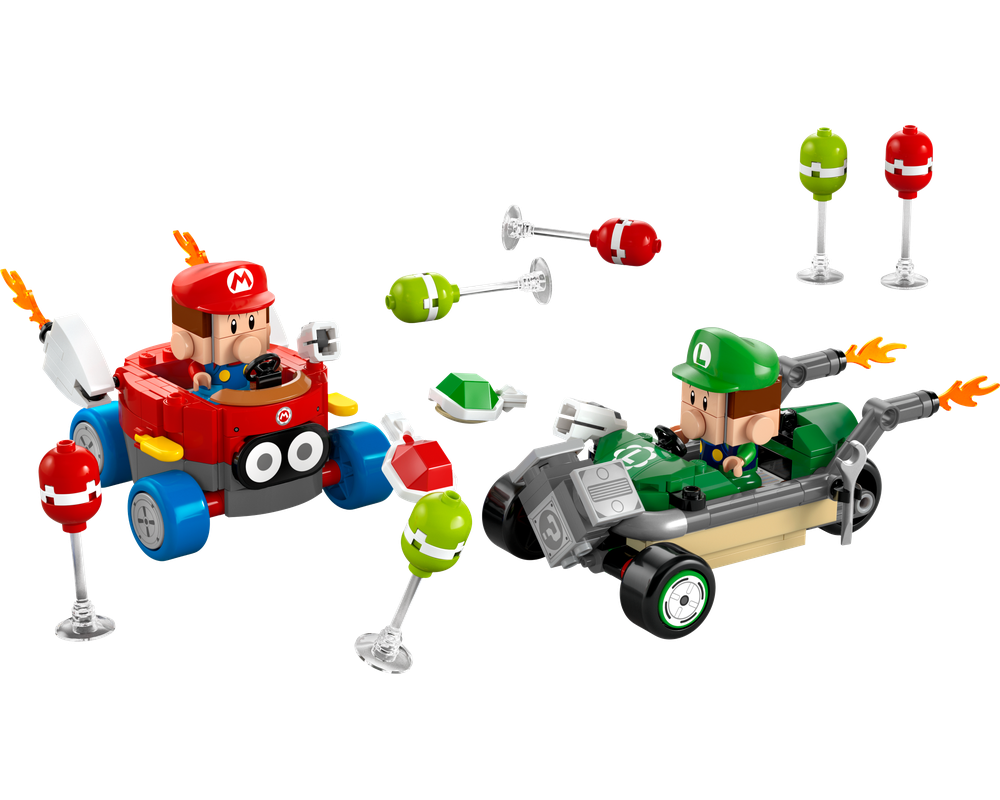 LEGO Set 72034-1 Mario Kart – Baby Mario vs. Baby Luigi