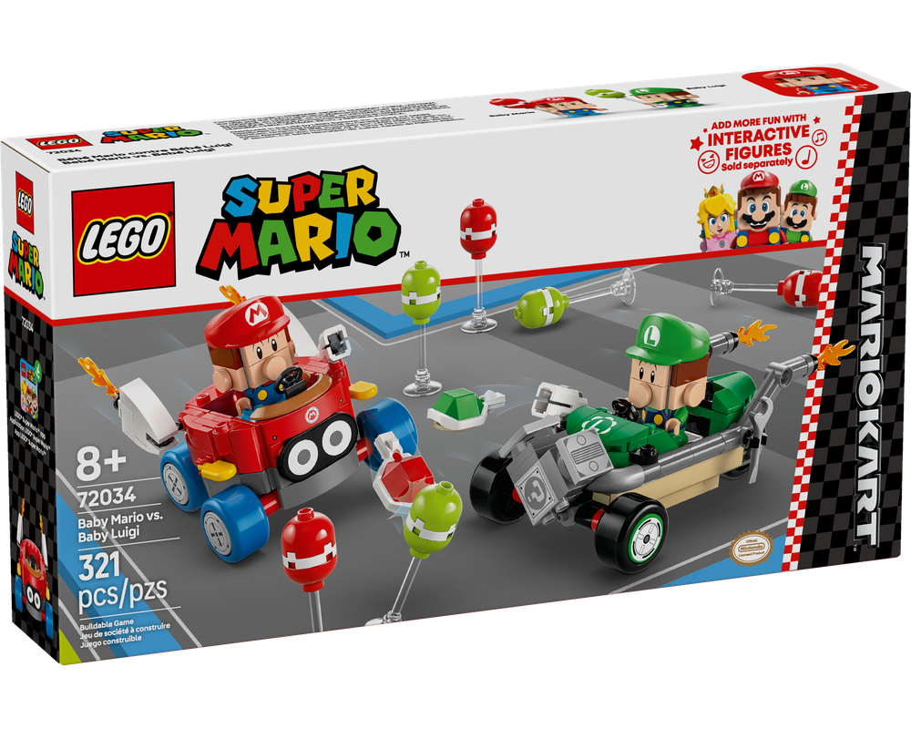 LEGO Set 72034-1 Mario Kart – Baby Mario vs. Baby Luigi (2025