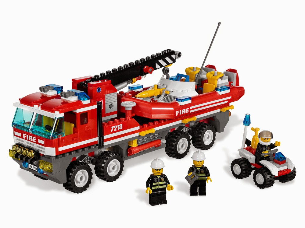 LEGO Set 7213-1 Off-Road Fire Truck & Fireboat (2010 Town > City > Fire ...