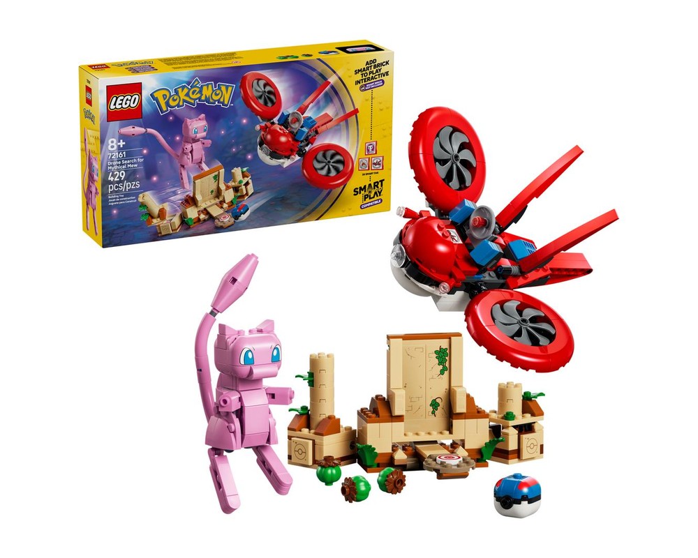 LEGO Set 72161-1 SMART Play: Drone Search for Mythical Mew (2026