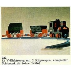 12V Electric Train with 2 Wagons (set 722-2)