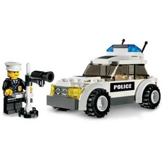 Police Car (Black Sticker Version) (set 7236-1)