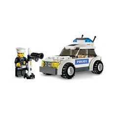 Police Car (Blue Sticker Version) (set 7236-2)