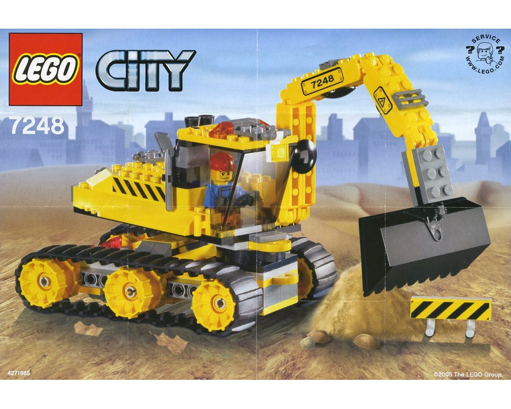 velstand Allieret blyant LEGO Set 7248-1 Digger (2005 City > Construction) | Rebrickable - Build  with LEGO