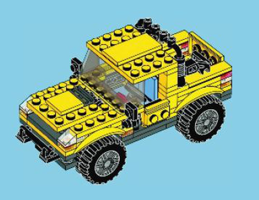 LEGO Set 73471s2 Yellow Jeep (2012 Creator > Creator 3