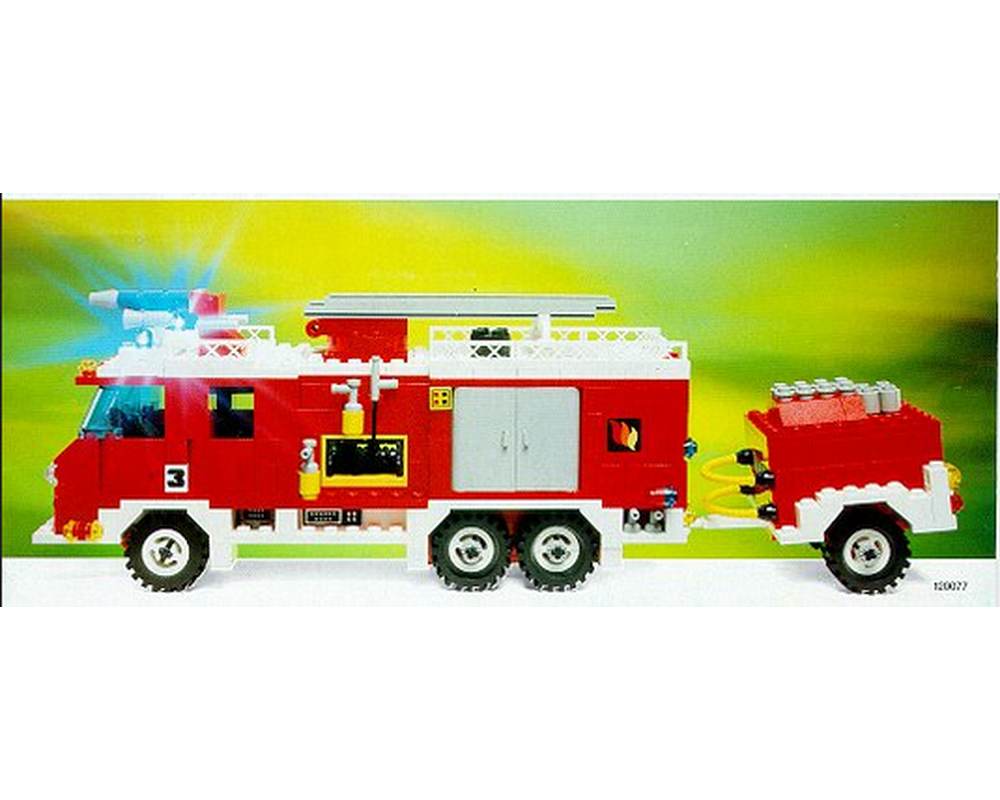 LEGO Set 735 1 b1 Fire Engine with Trailer 1990 Universal Building Set Basic Rebrickable Build with LEGO