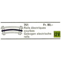 8 Curved 12V Conducting Rails