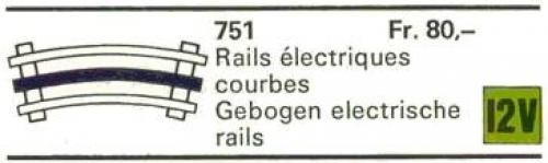 8 Curved 12V Conducting Rails