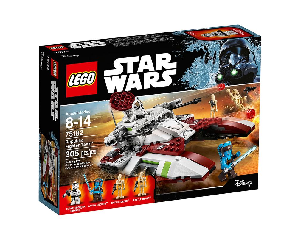 ironi Overfladisk begrænse LEGO Set 75182-1 Republic Fighter Tank (2017 Star Wars) | Rebrickable -  Build with LEGO