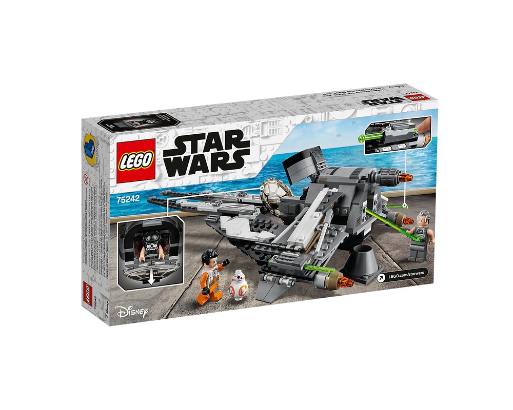 Tæmme mobil maskinskriver LEGO Set 75242-1 Black Ace TIE Interceptor (2019 Star Wars) | Rebrickable -  Build with LEGO