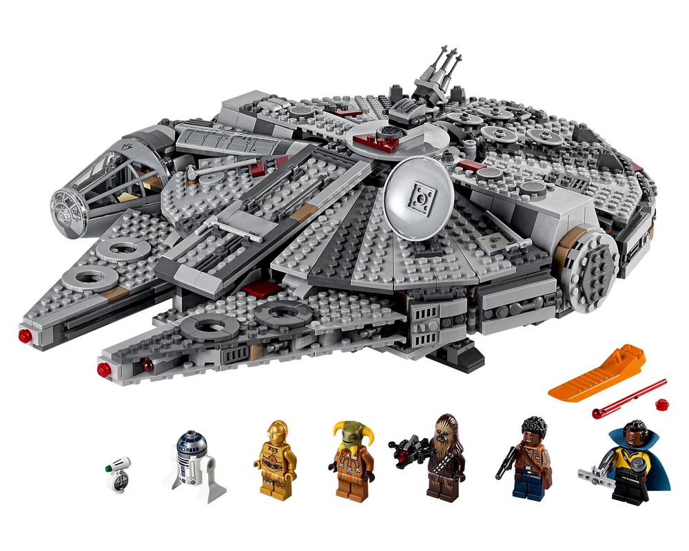kontakt Rekvisitter Sanselig LEGO Set 75257-1 Millennium Falcon (2019 Star Wars) | Rebrickable - Build  with LEGO